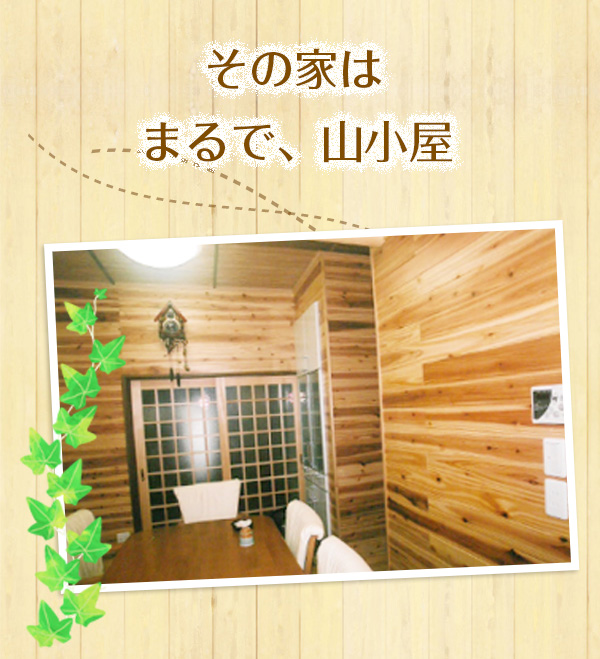 「その家はまるで、山小屋」 木の家写真